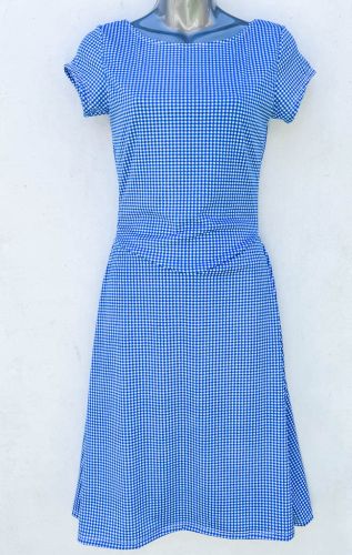 Ladies' Size S - Royal Blue Mini Gingham