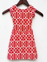 Youth Size 10 - Red Lattice